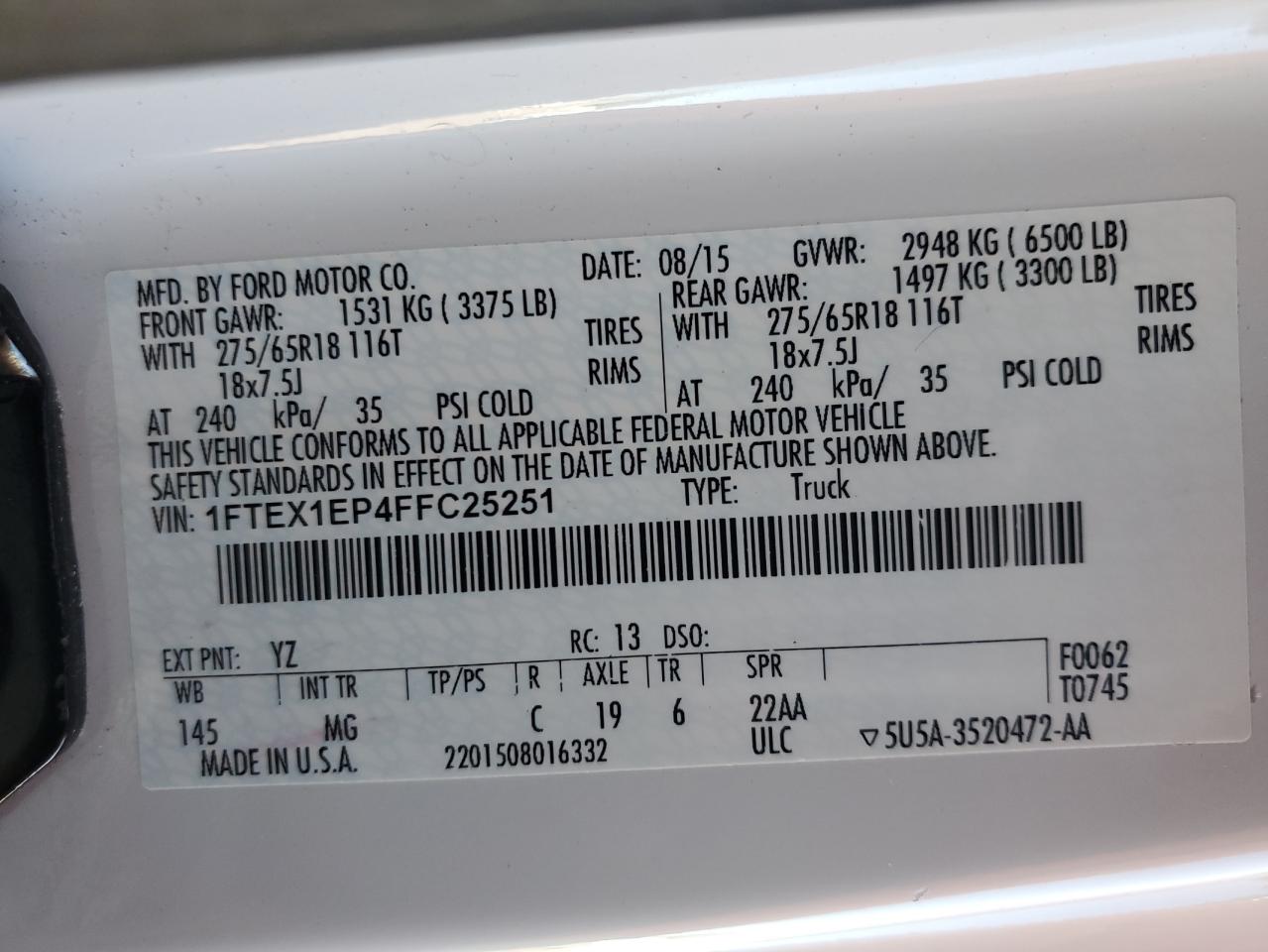 2015 Ford F-150 - Image 14