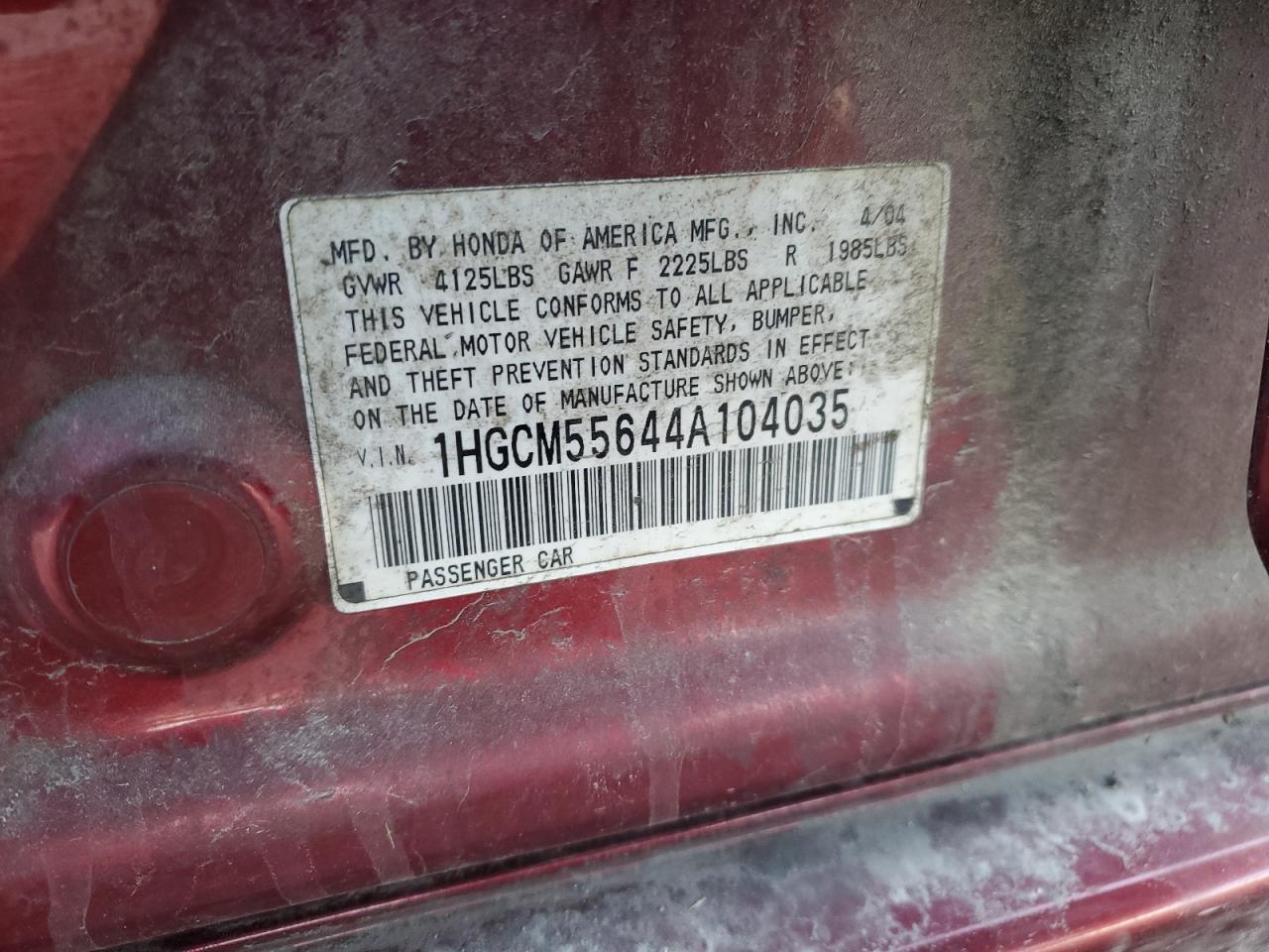 2004 Honda Accord - Image 12
