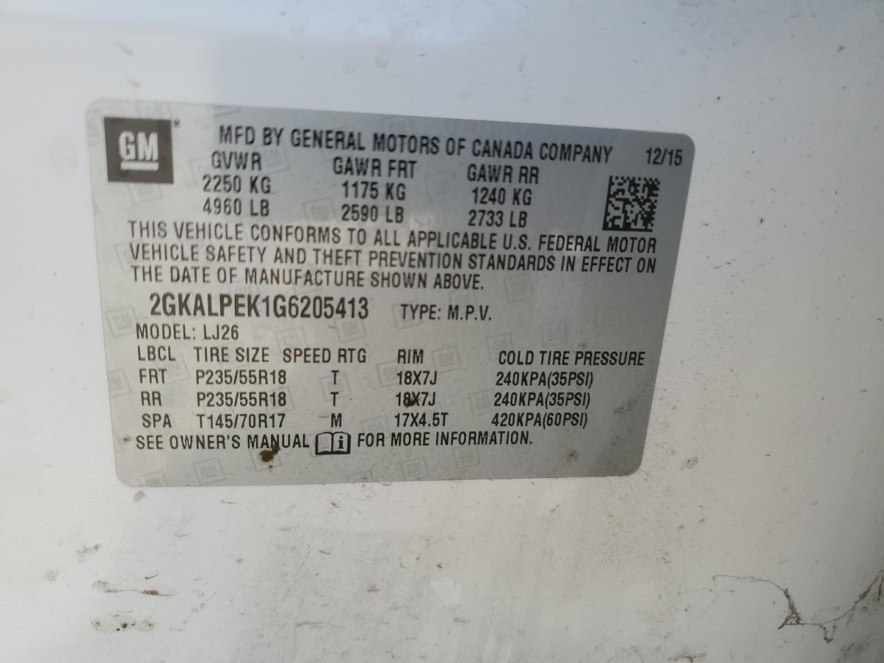 2016 GMC Terrain - Image 13