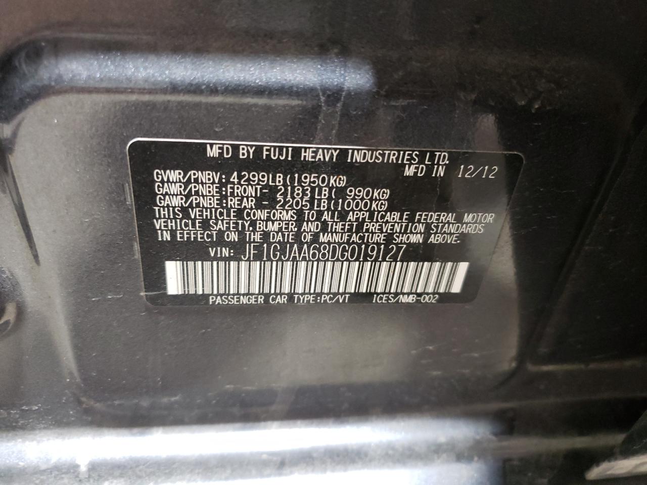 2013 Subaru Impreza - Image 12