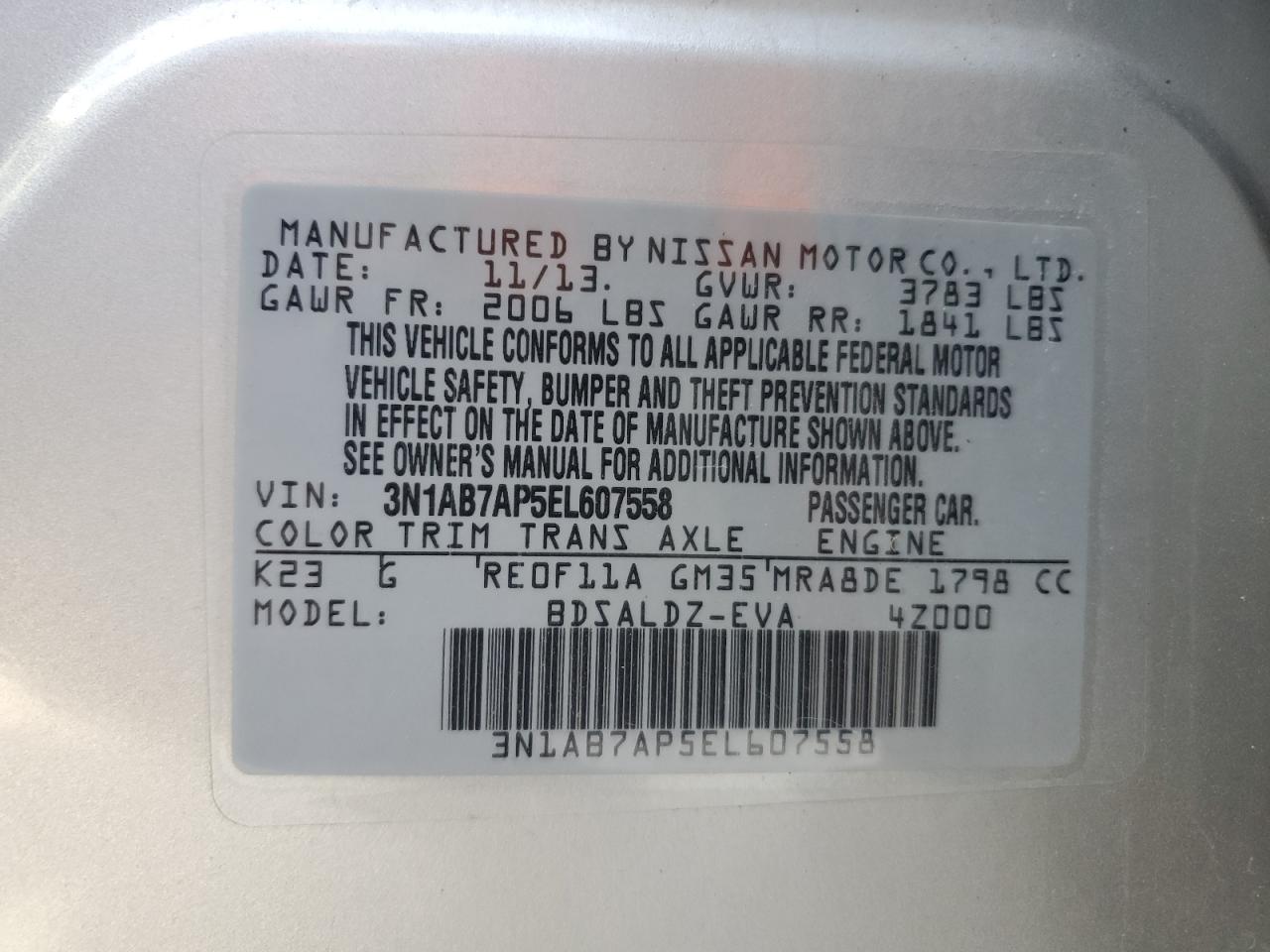 2014 Nissan Sentra - Image 15