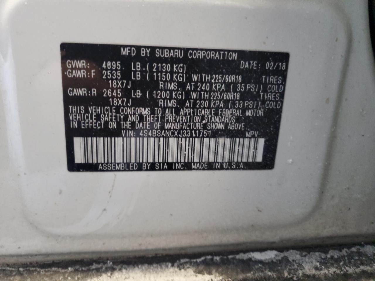 2018 Subaru Outback - Image 14