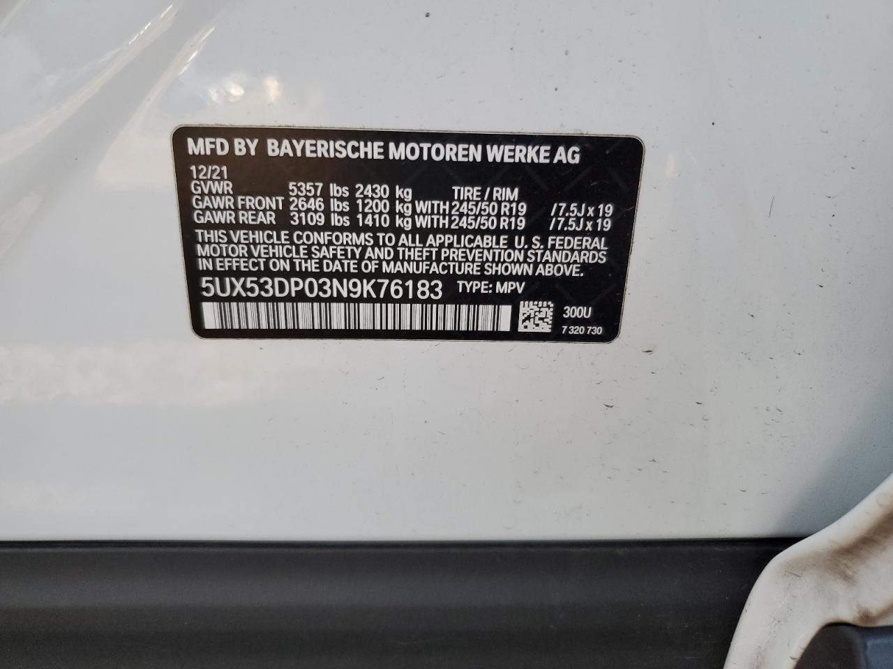 2022 BMW X3 - Image 13