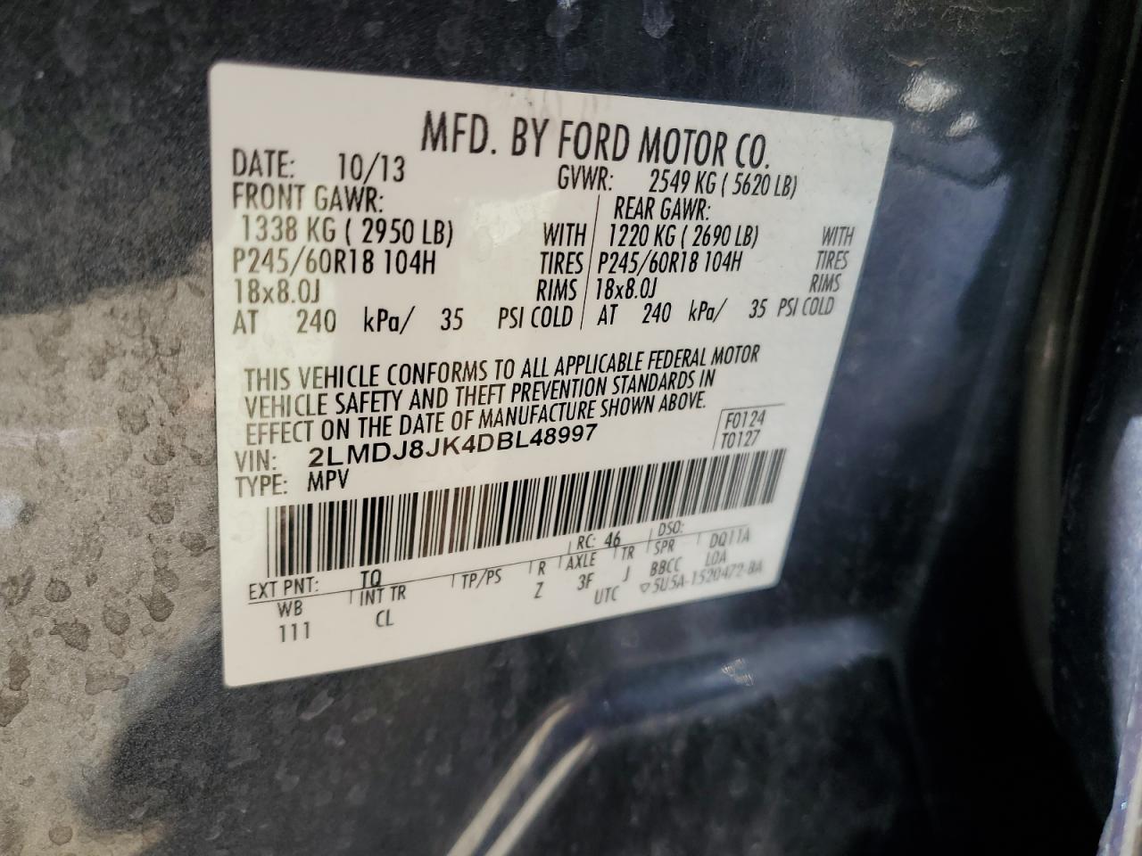 2013 Lincoln MKX - Image 15