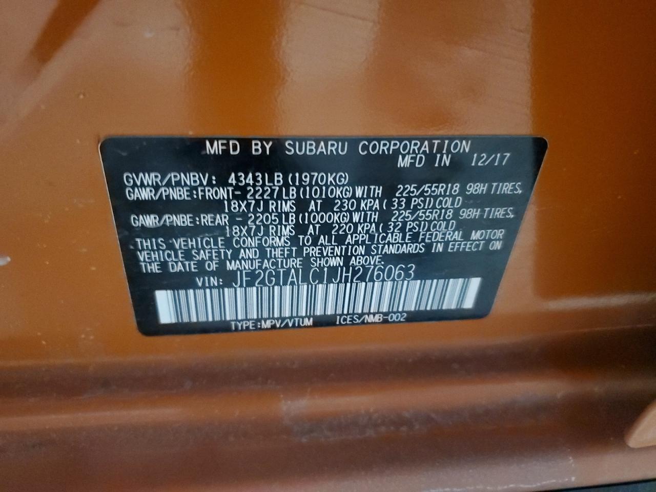 2018 Subaru XV - Image 12