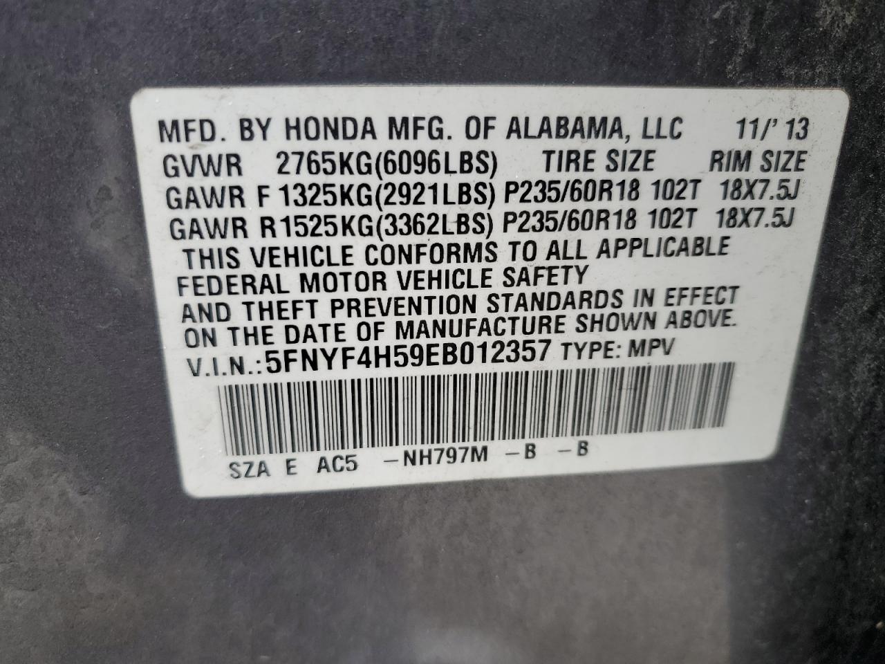 2014 Honda Pilot - Image 13