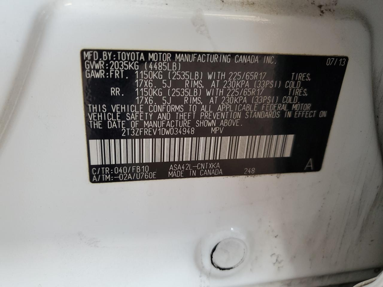 2013 Toyota RAV 4 - Image 15