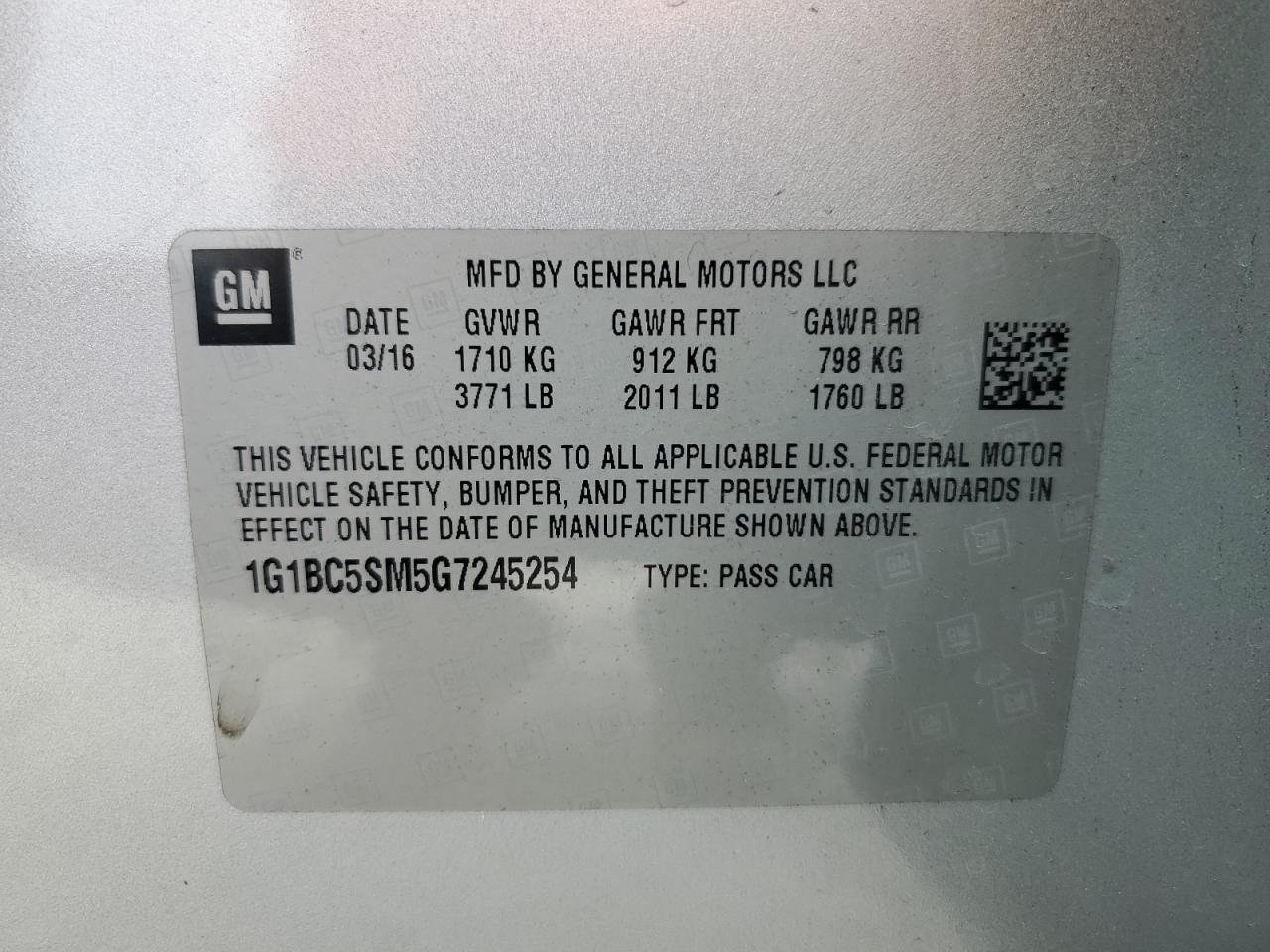 2016 Chevrolet Cruze - Image 12
