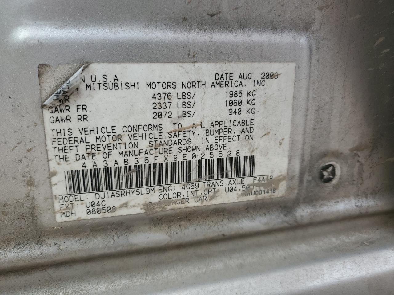 2009 Mitsubishi Galant - Image 12