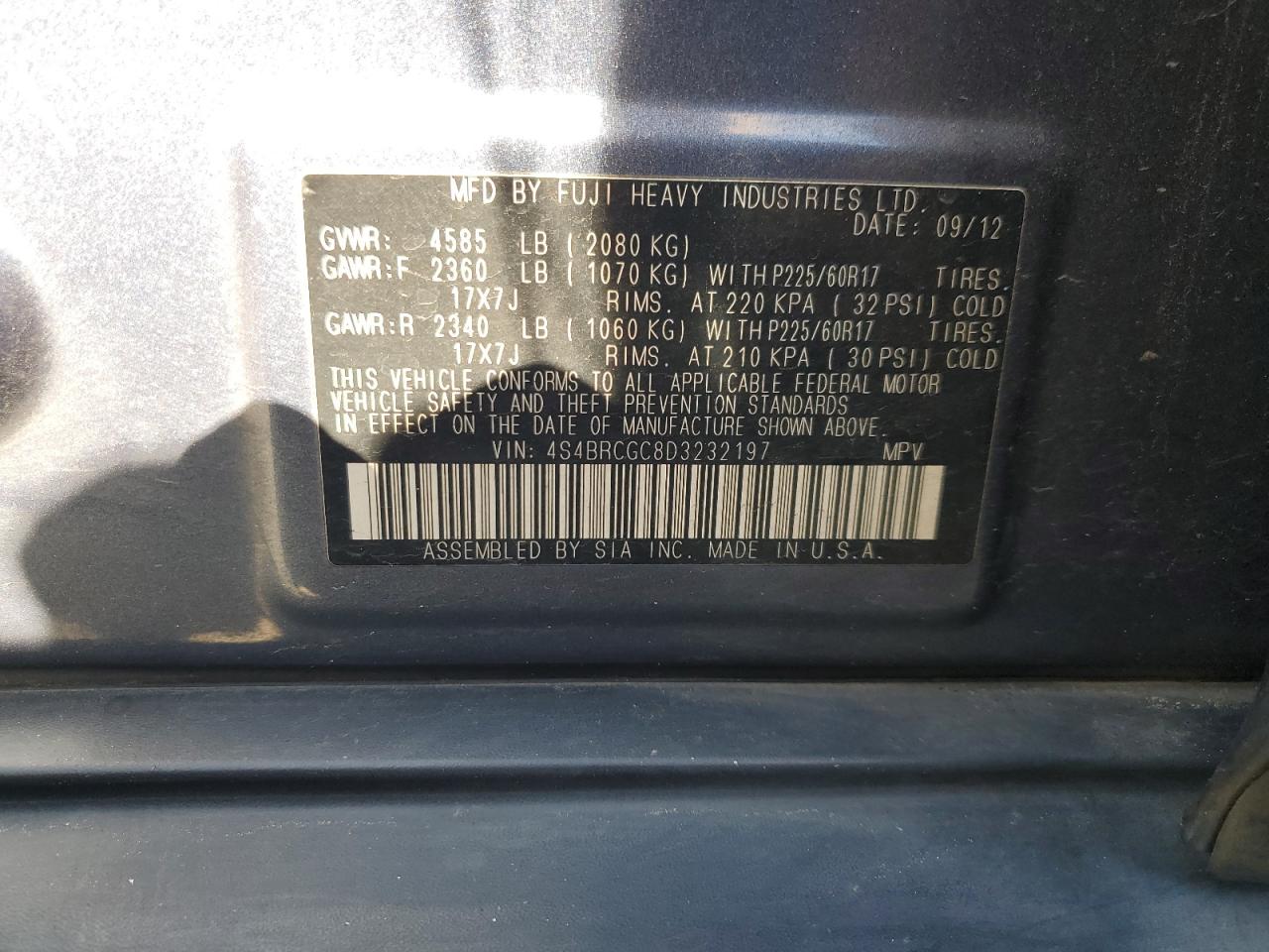2013 Subaru Outback - Image 14