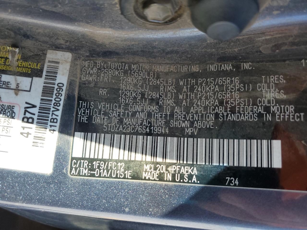 2006 Toyota Sienna - Image 15