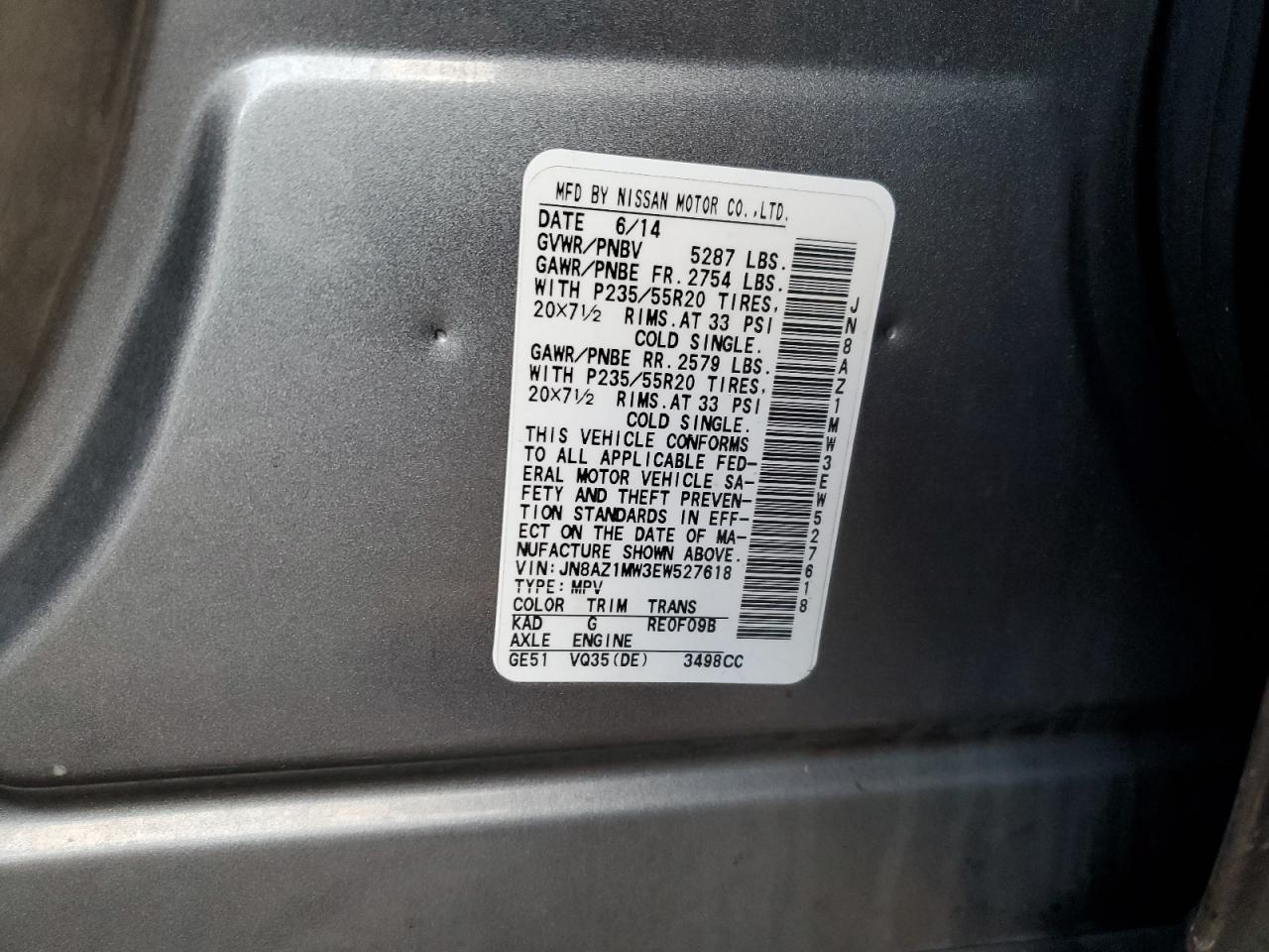 2014 Nissan Murano - Image 13