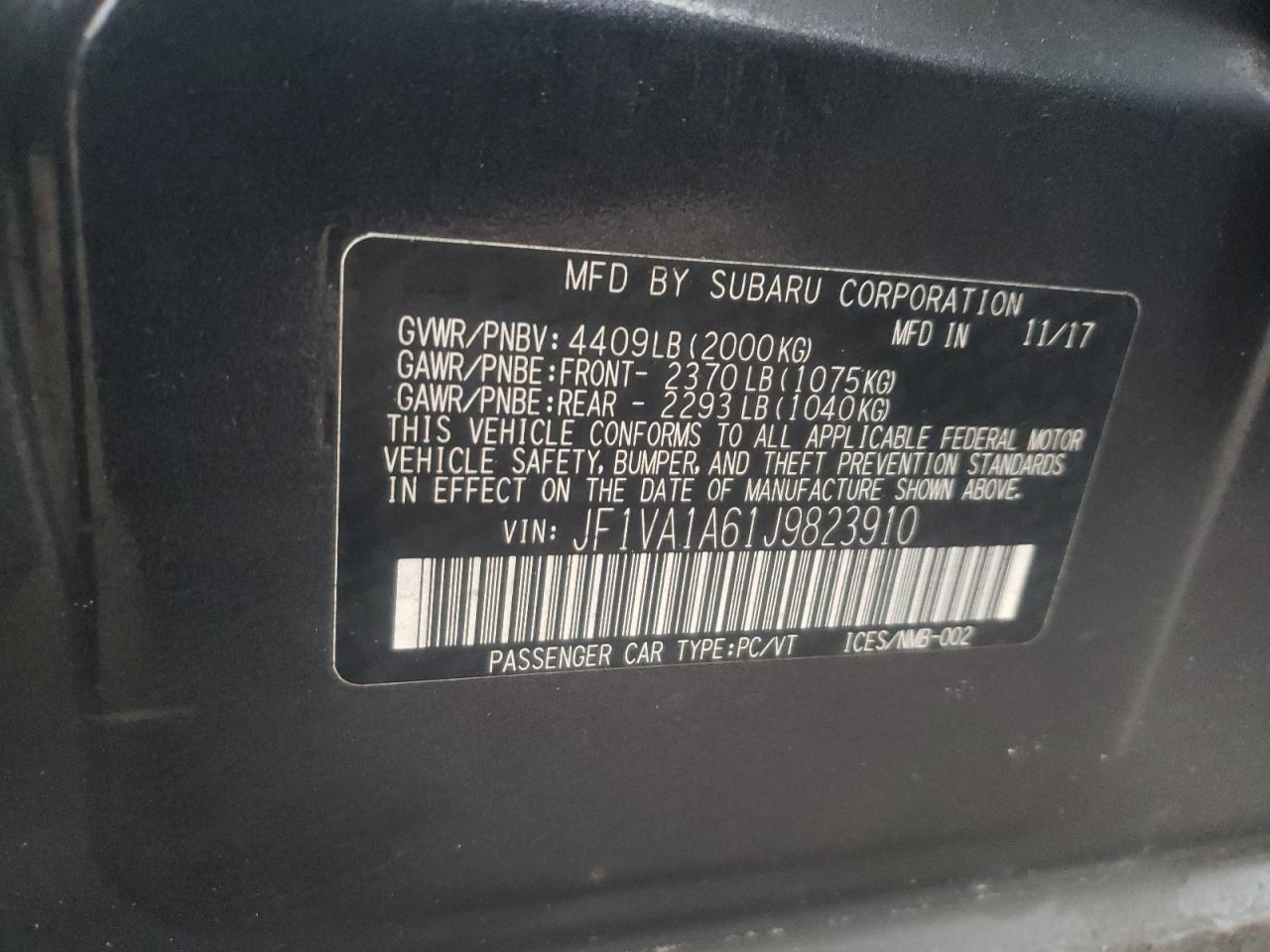 2018 Subaru WRX - Image 14