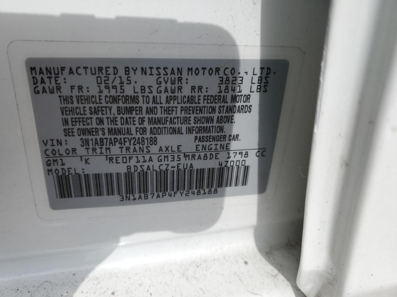 2015 Nissan Sentra - Image 14
