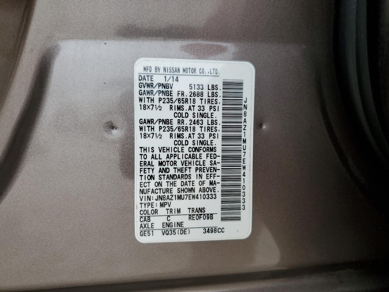 2014 Nissan Murano - Image 15