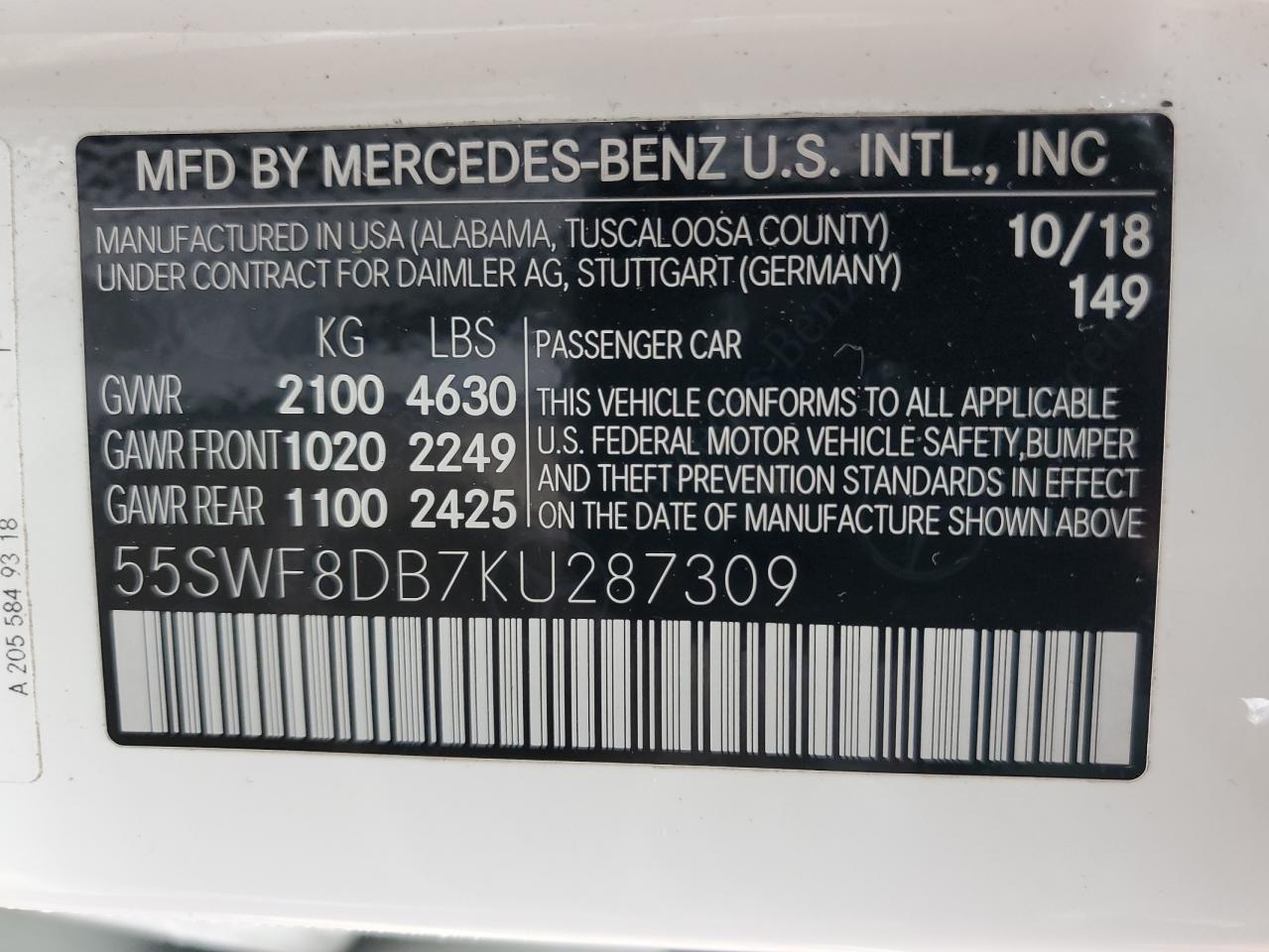 2019 Mercedes-Benz C-klasse - Image 12