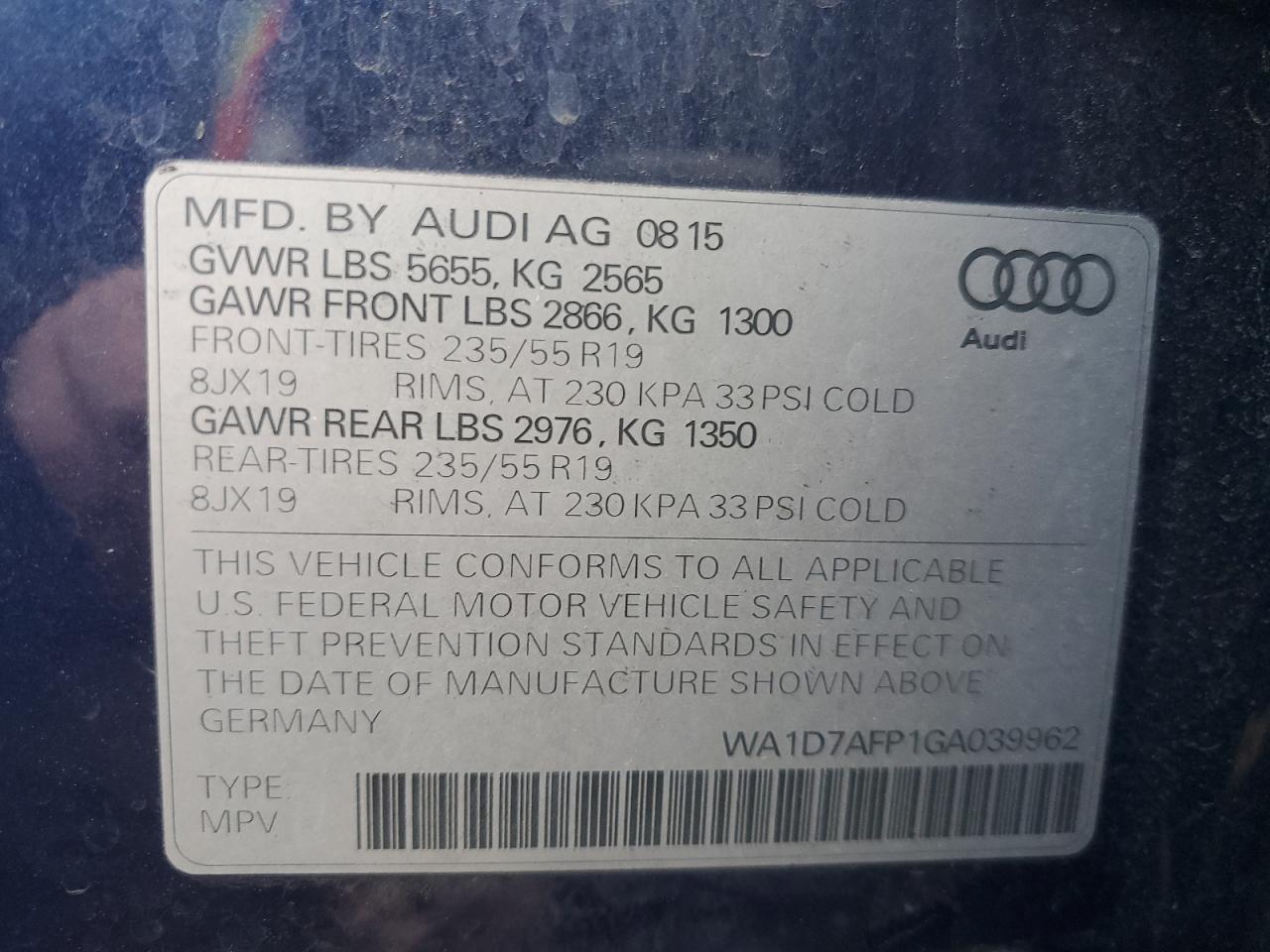 2016 Audi Q5 - Image 13