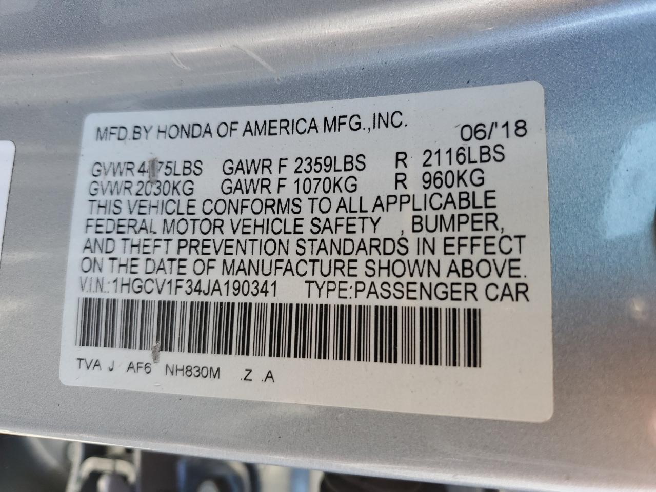 2018 Honda Accord - Image 12