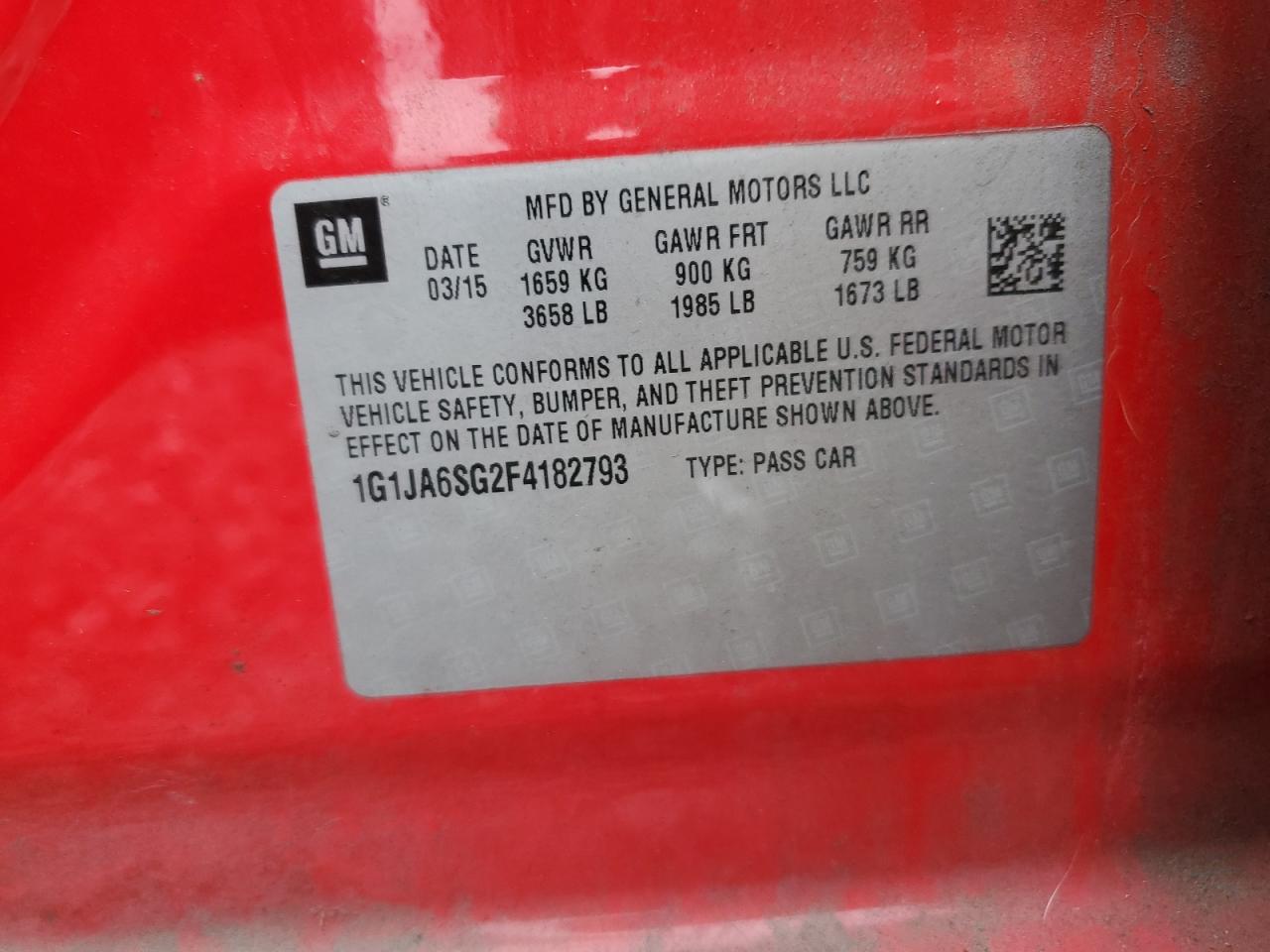 2015 Chevrolet Sonic - Image 14