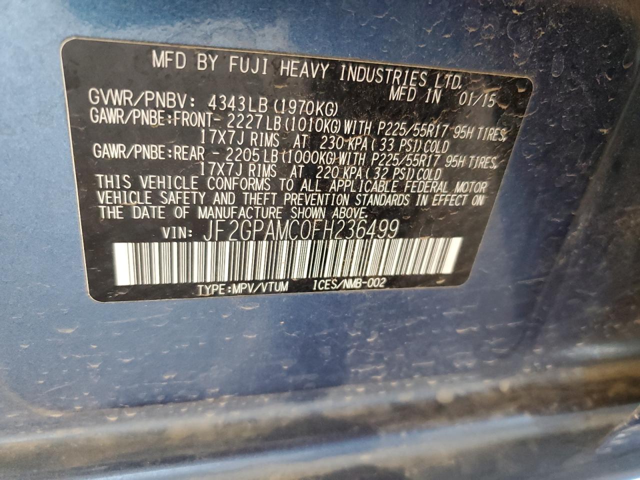 2015 Subaru XV - Image 13