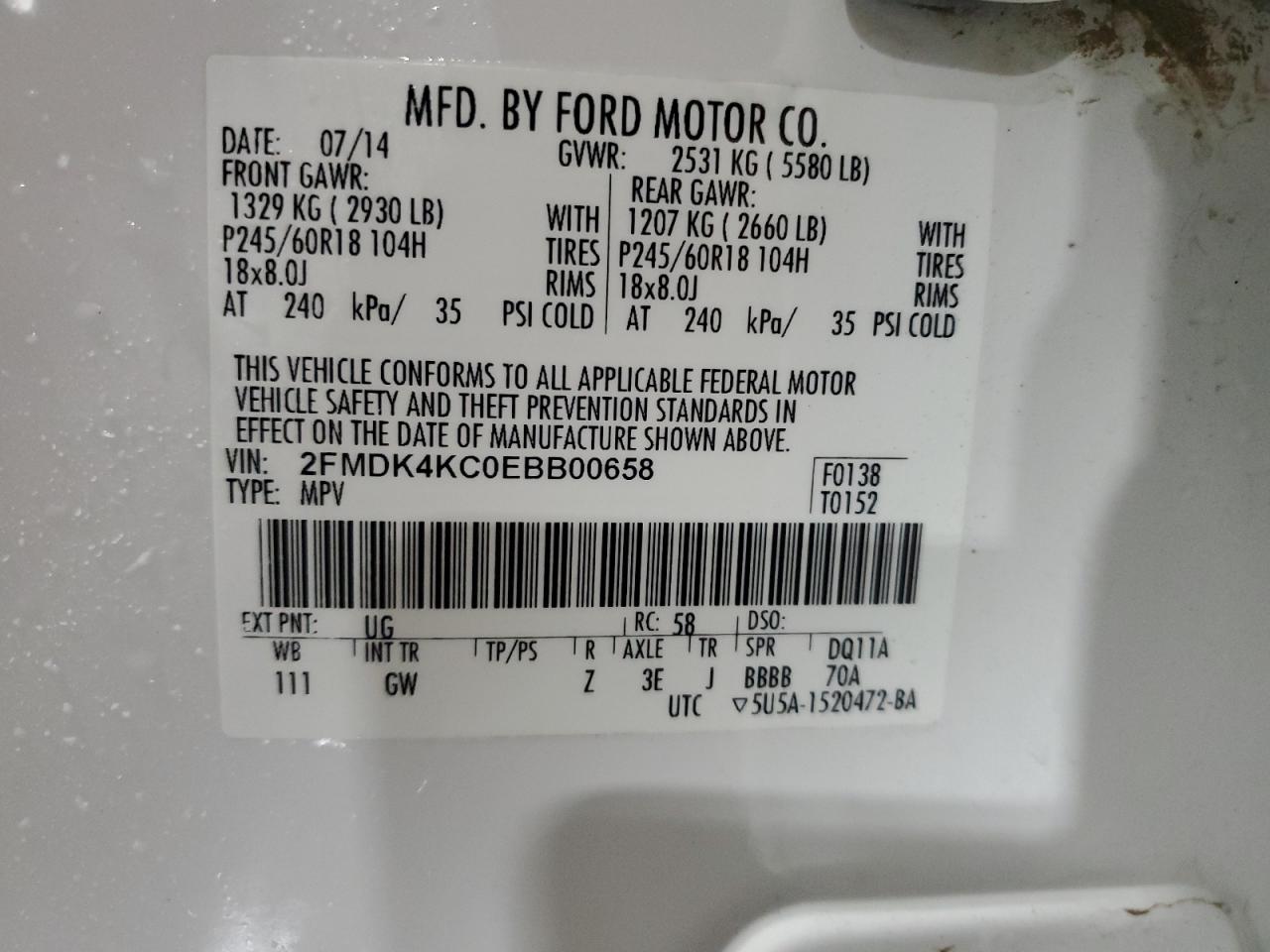 2014 Ford Edge - Image 14