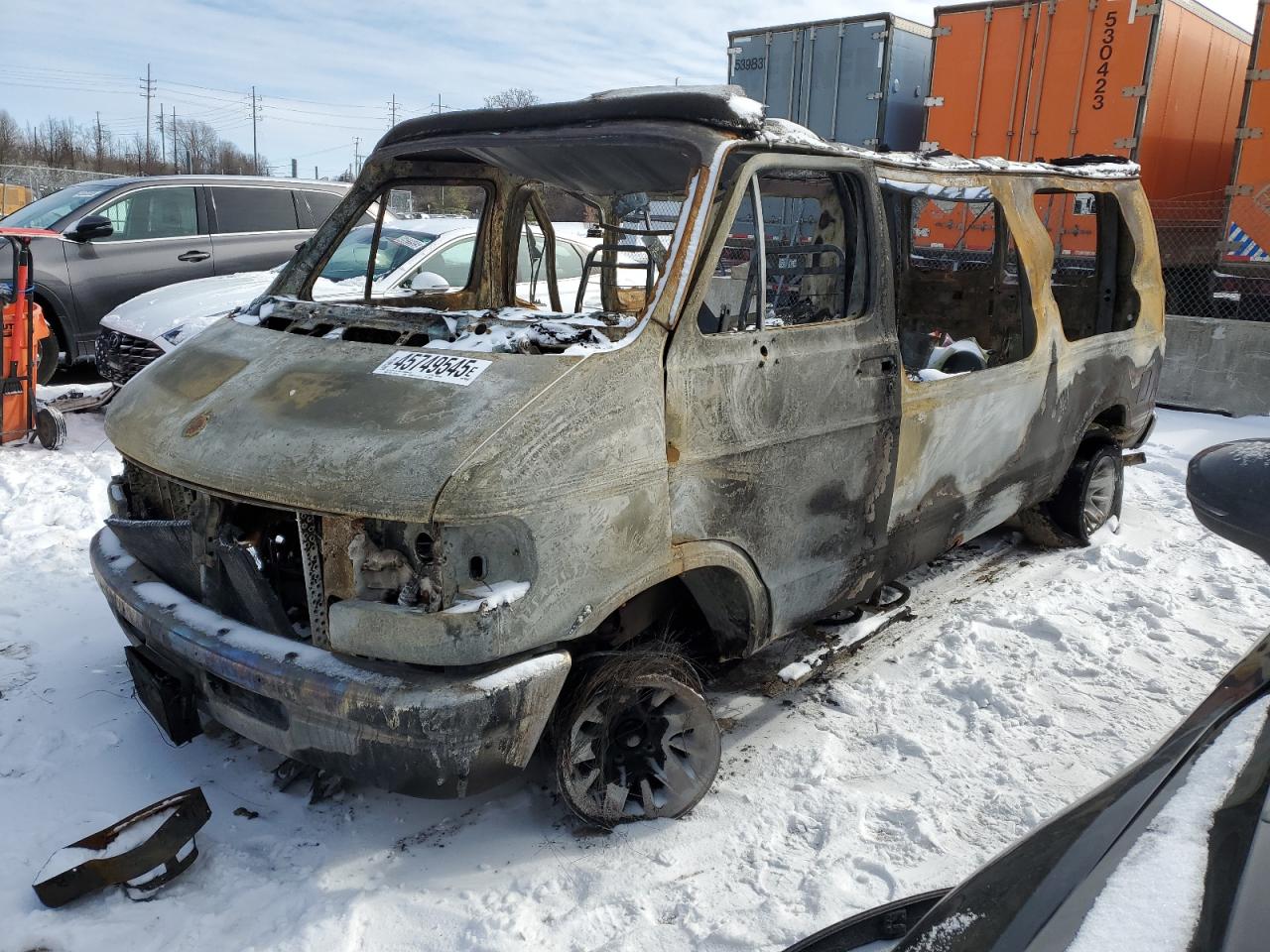 1997 Dodge Ram Van B2500 na sprzedaż w Bridgeton, MO - Burn