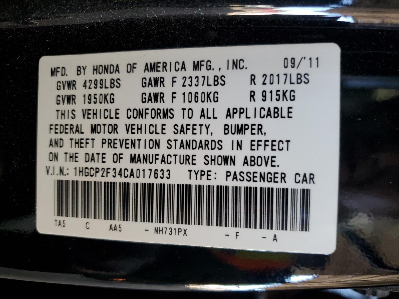2012 Honda Accord - Image 14