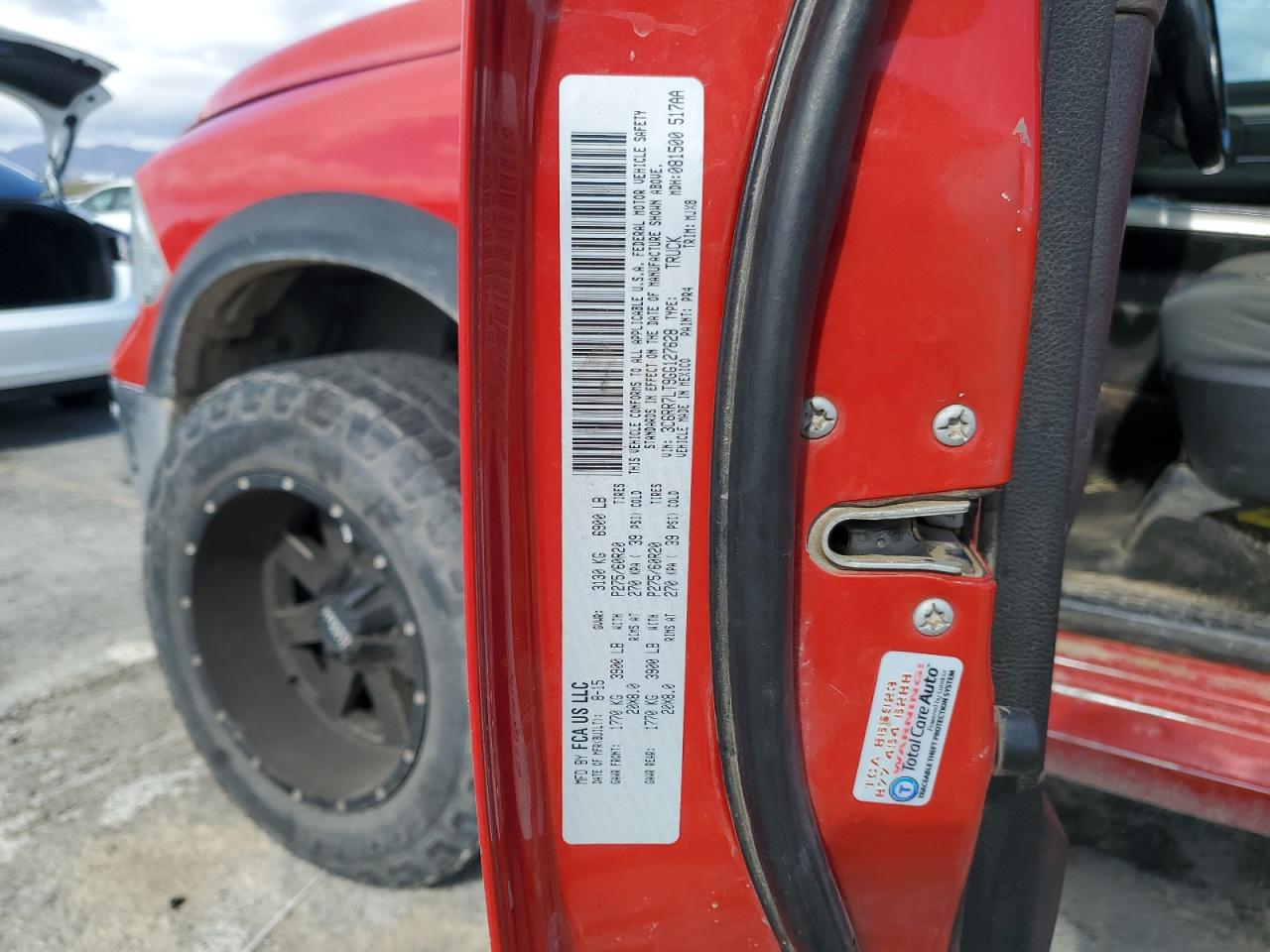 2016 Ram 1500 Slt VIN: 3C6RR7LT9GG127628 Lot: 44712735