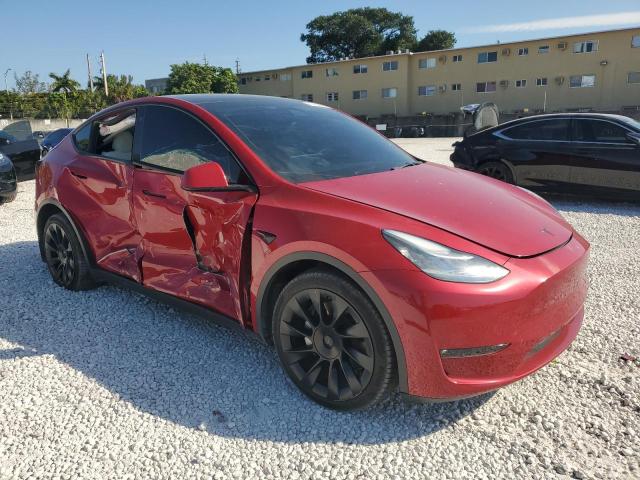  TESLA MODEL Y 2021 Красный