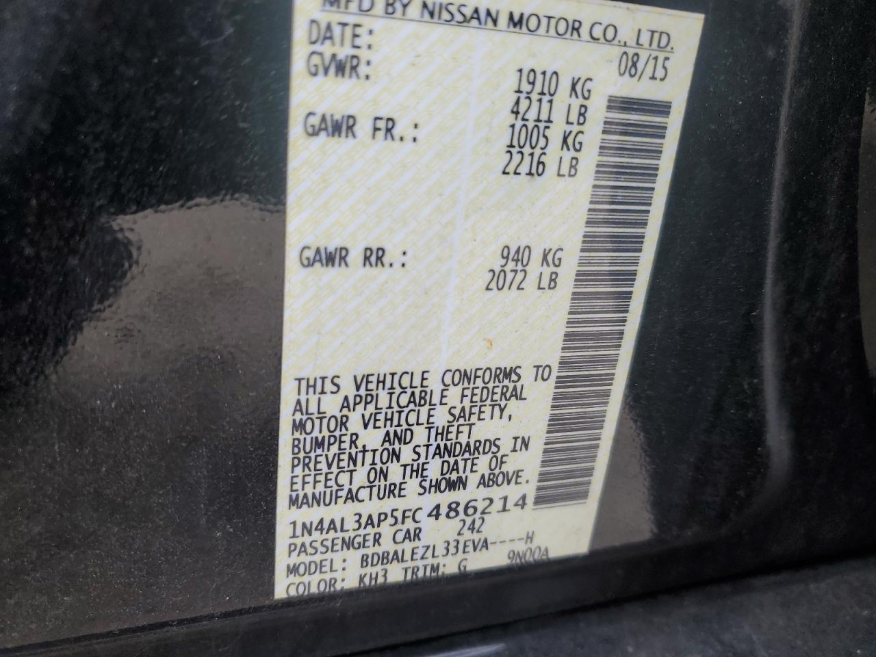 2015 Nissan Altima - Image 14