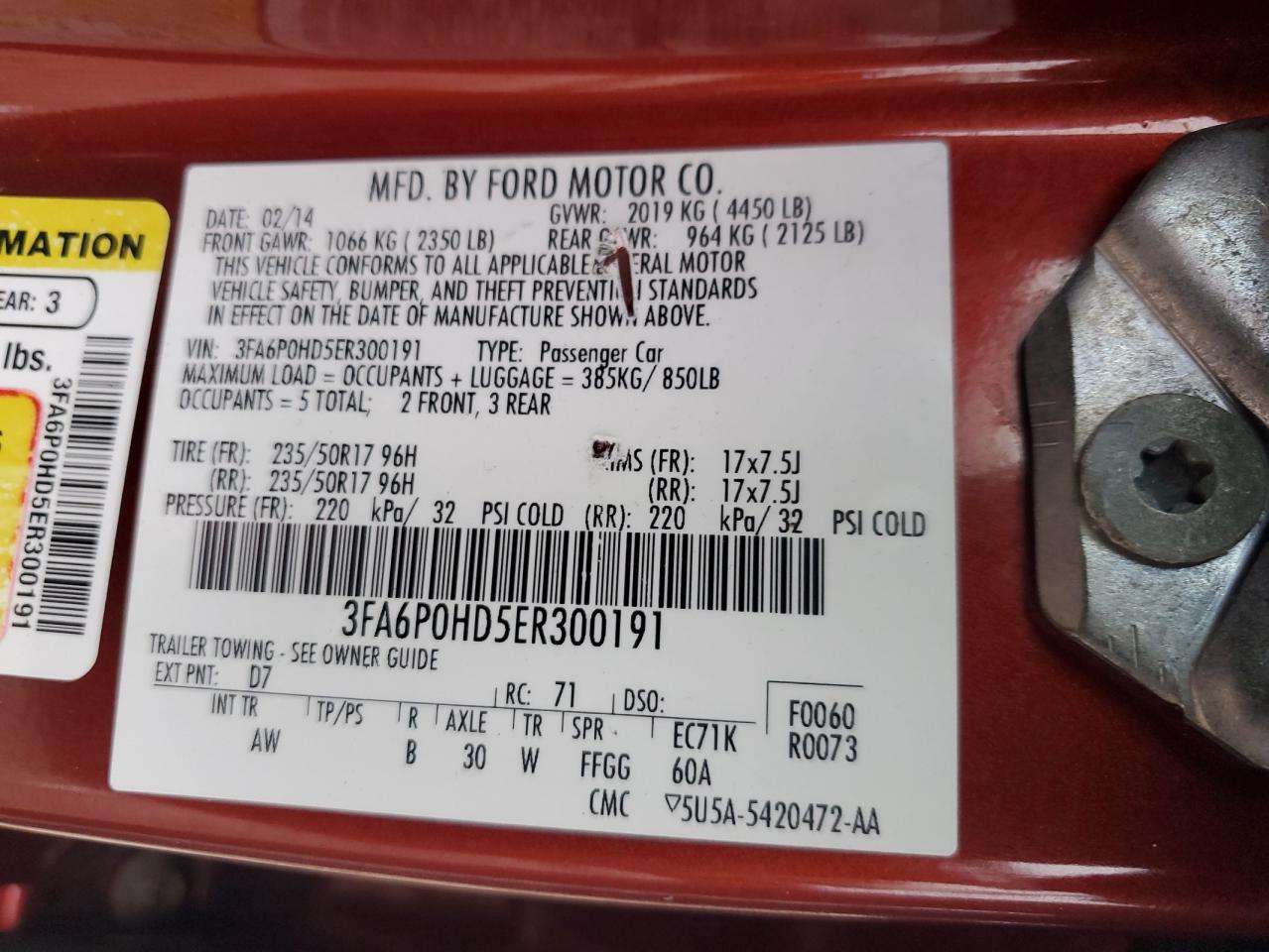 2014 Ford Fusion - Image 14