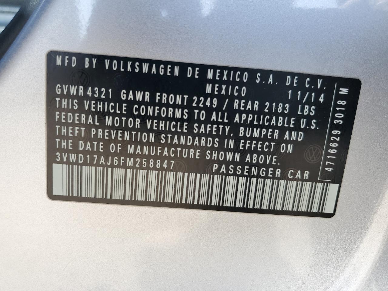 2015 Volkswagen Jetta - Image 14