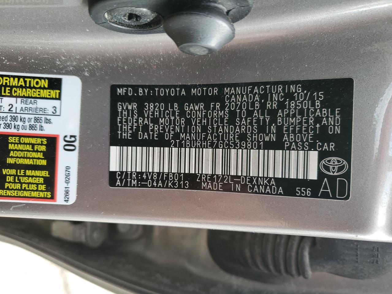 2016 Toyota Corolla - Image 12