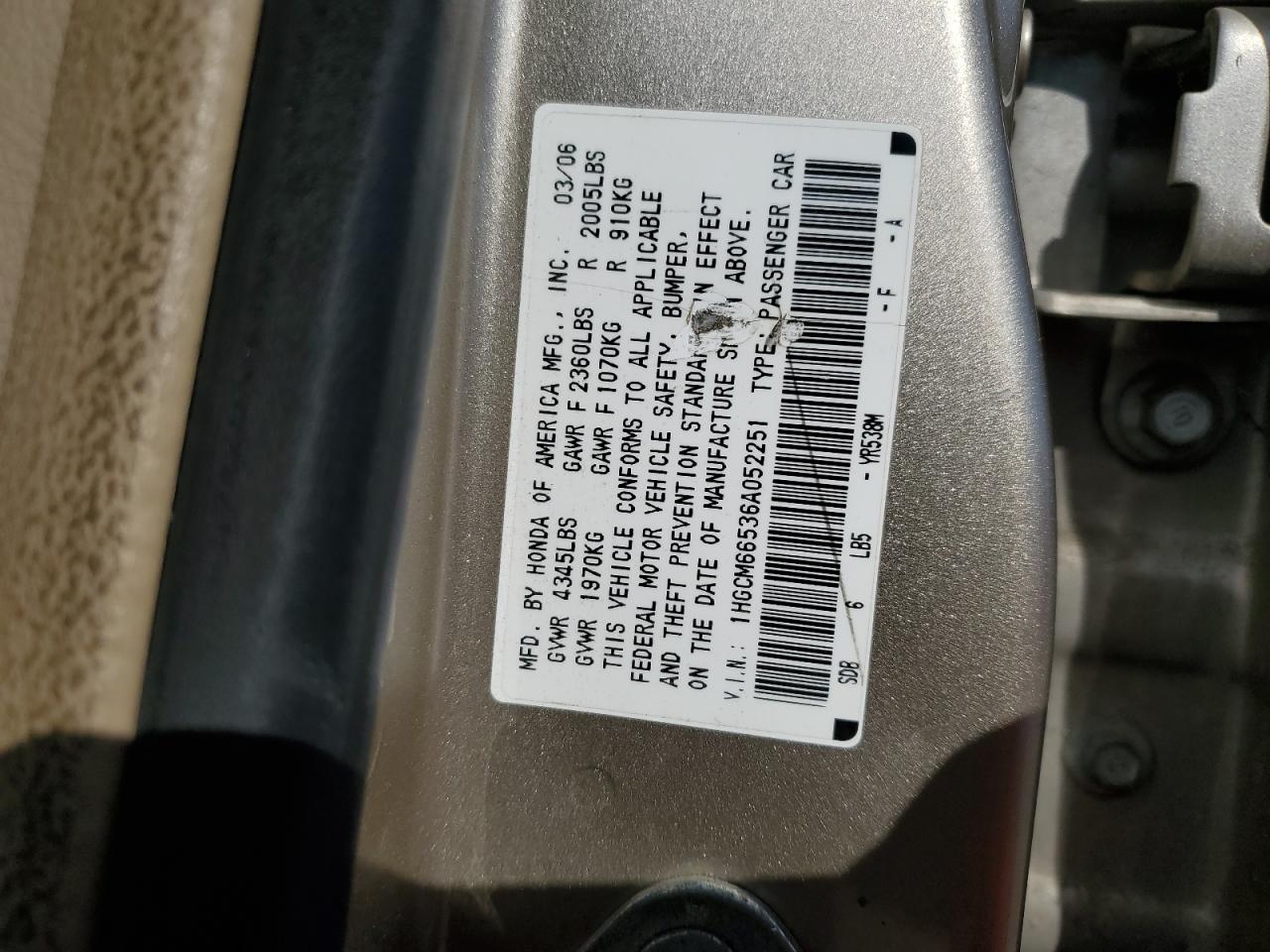 2006 Honda Accord - Image 12