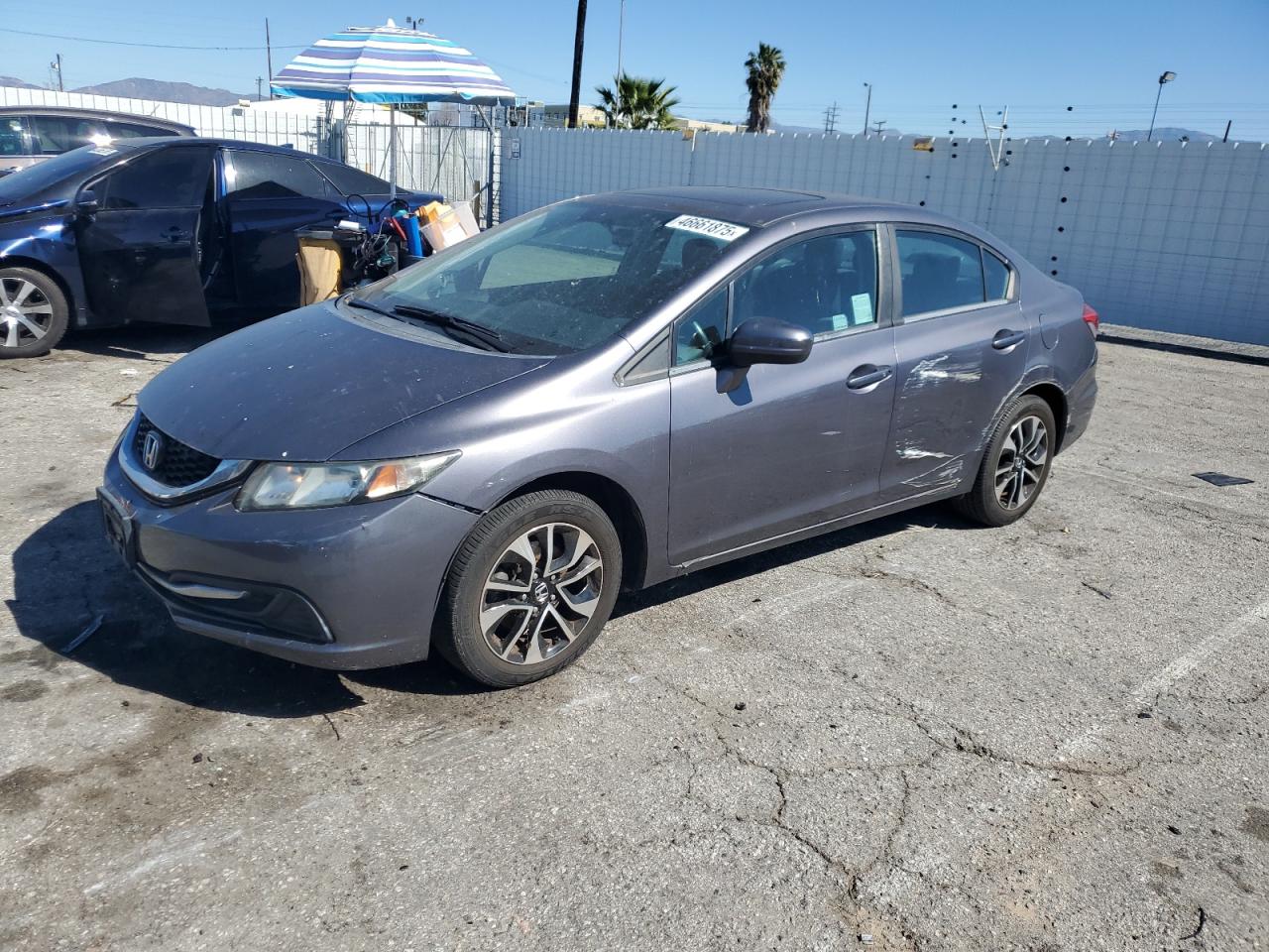 2014 Honda Civic Ex იყიდება Van Nuys-ში, CA - Side