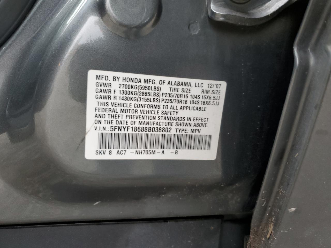 2008 Honda Pilot - Image 13