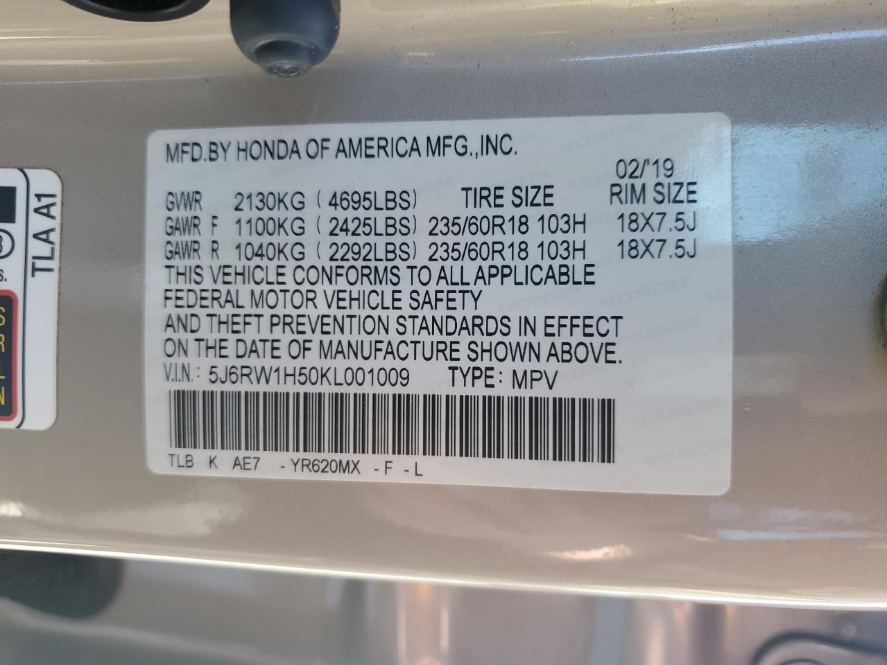 2019 Honda CR-V - Image 14