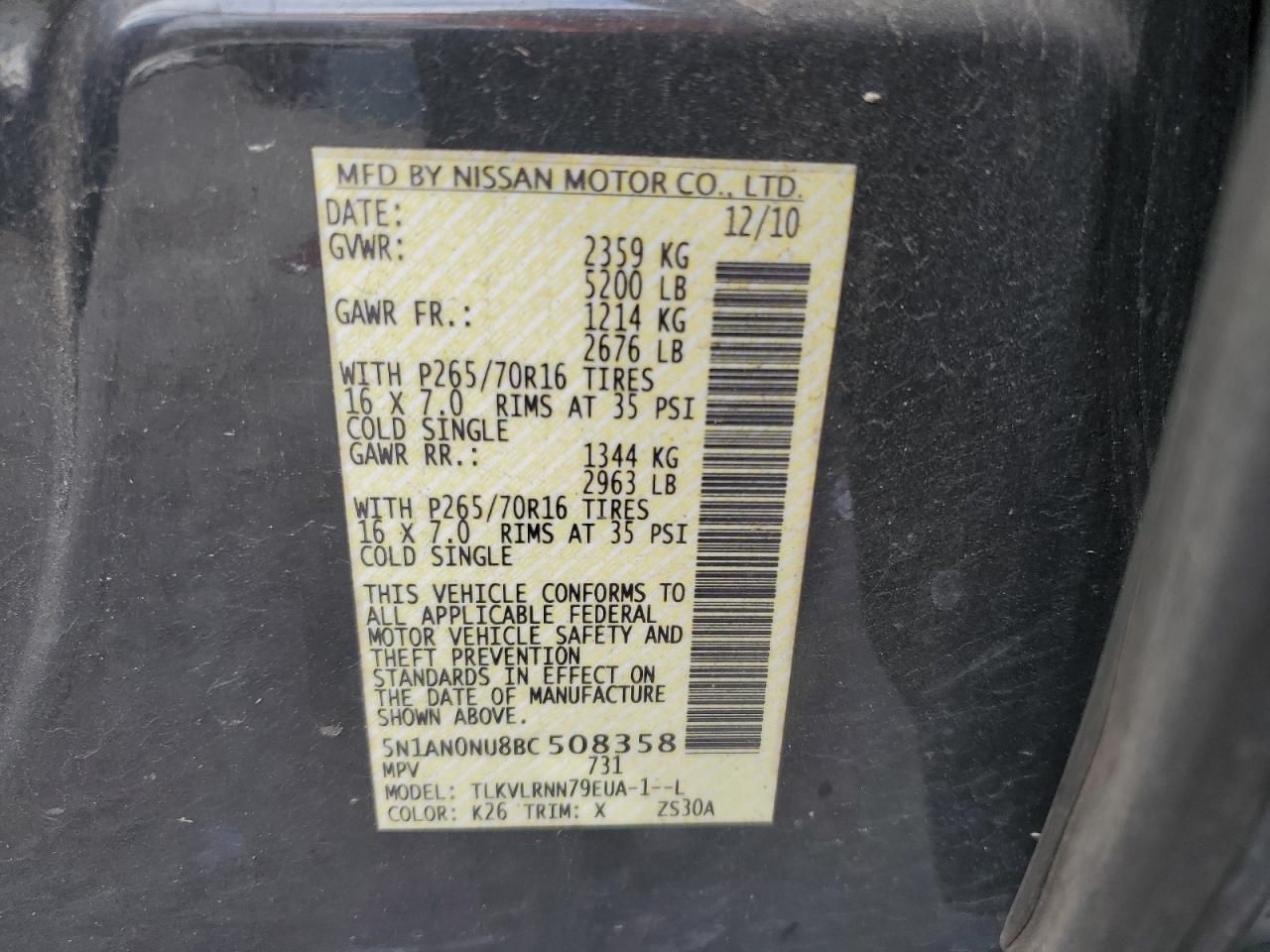 2011 Nissan XTerra - Image 14