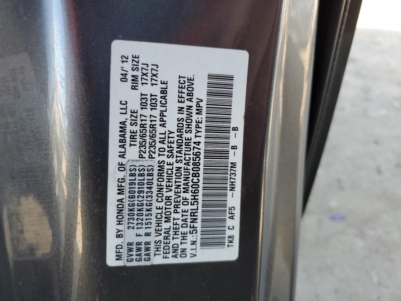 2012 Honda Odyssey - Image 13