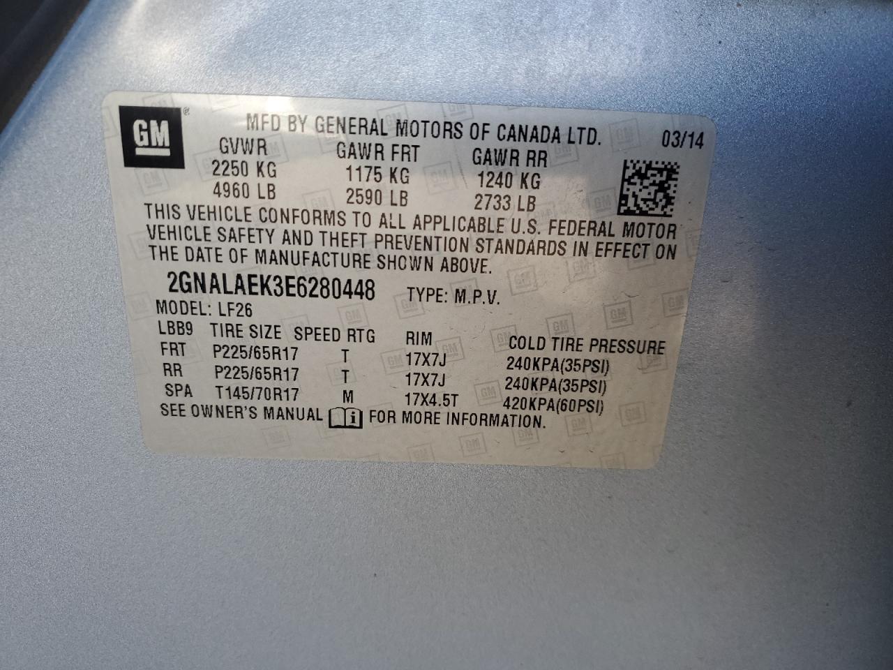 2014 Chevrolet Equinox - Image 13
