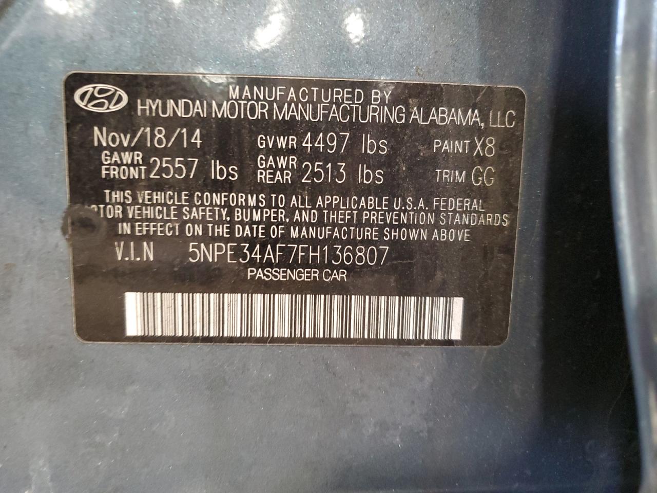 2015 Hyundai Sonata - Image 12