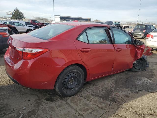 Sedans TOYOTA COROLLA 2016 Czerwony