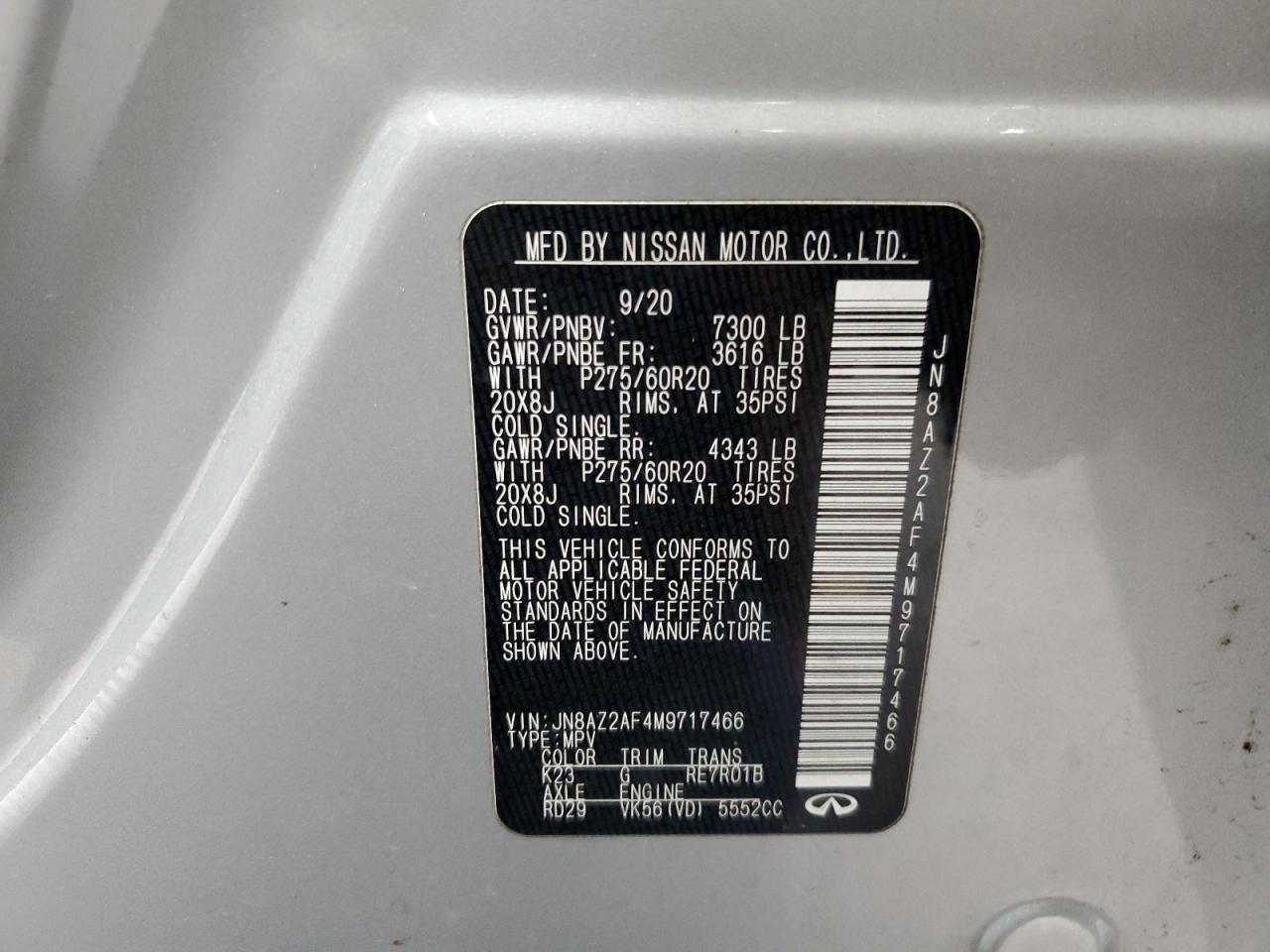 2021 Infiniti QX80 - Image 14