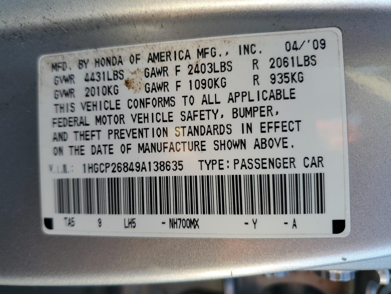 2009 Honda Accord - Image 12