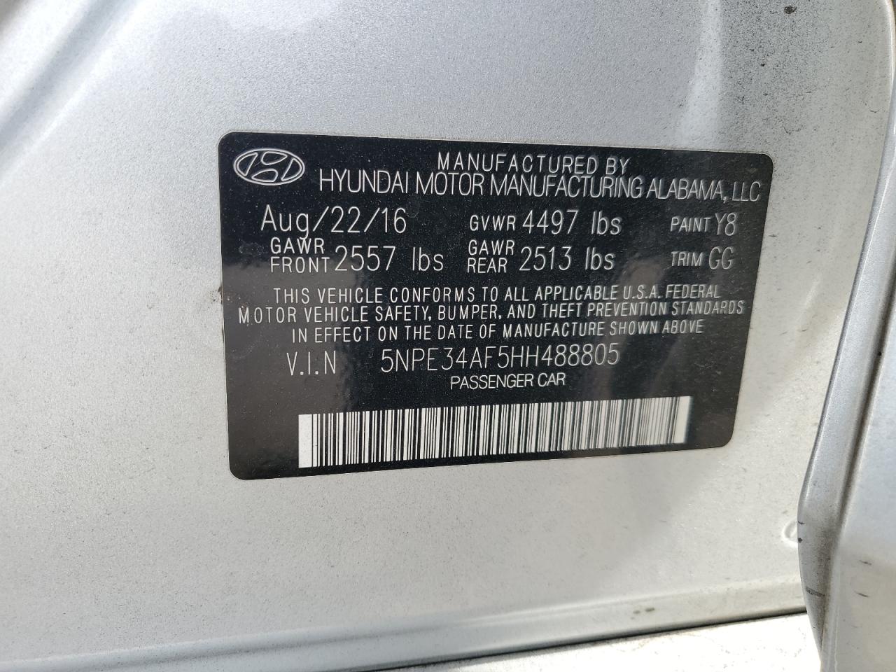 2017 Hyundai Sonata - Image 14