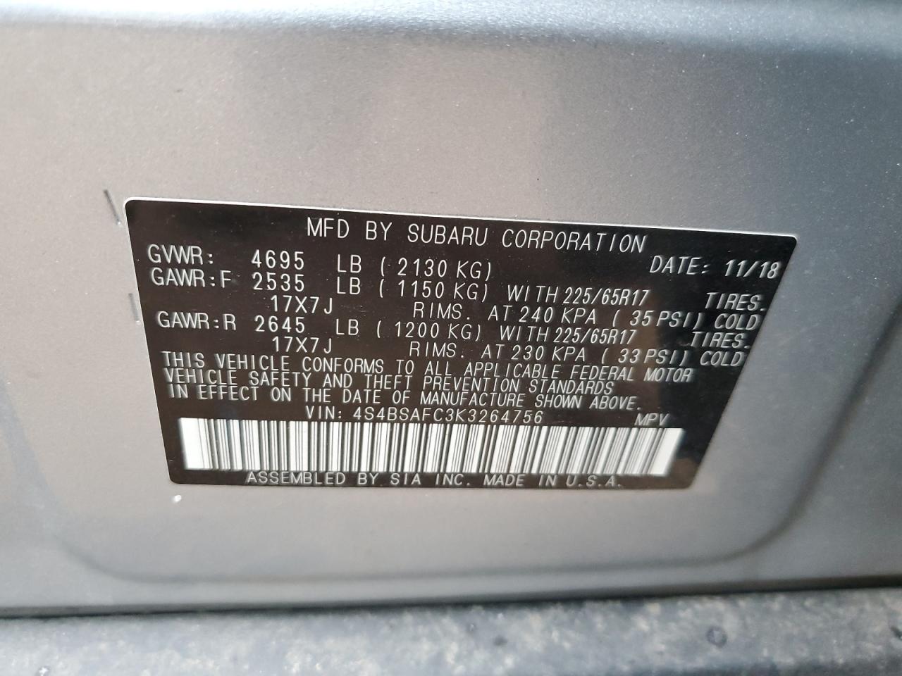 2019 Subaru Outback - Image 12