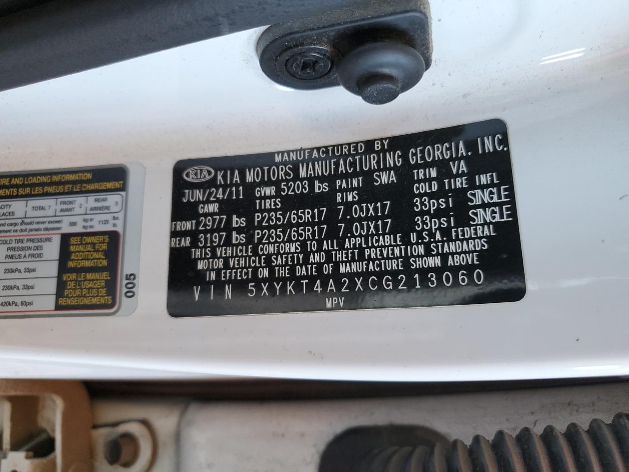 2012 Kia Sorento - Image 13