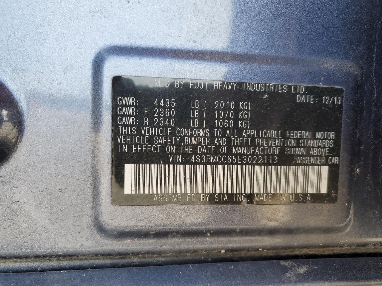 2014 Subaru Legacy - Image 15
