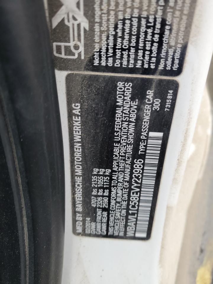 2014 BMW X1 xDrive28I VIN: WBAVL1C58EVY23986 Lot: 88249445