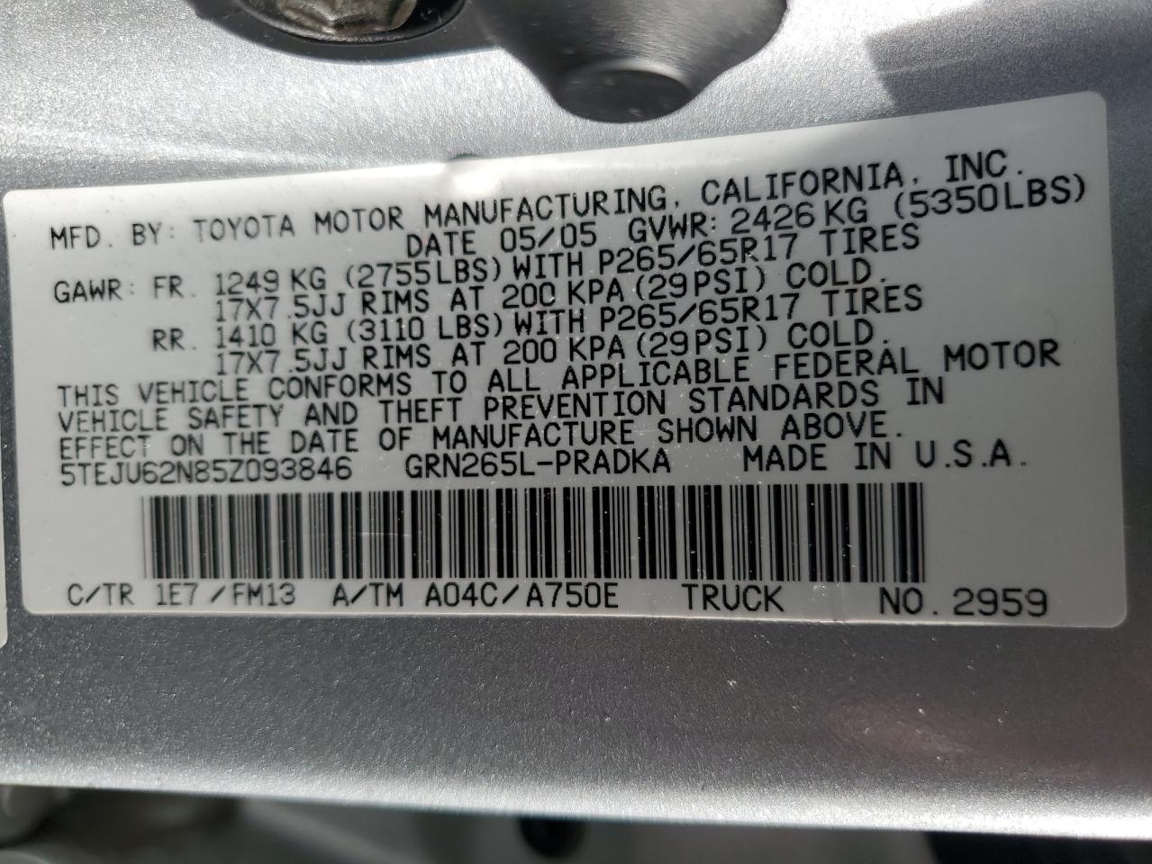 2005 Toyota Tacoma - Image 12